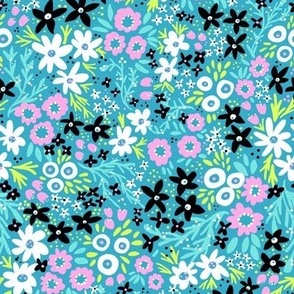 Rustic Floral (Teal)