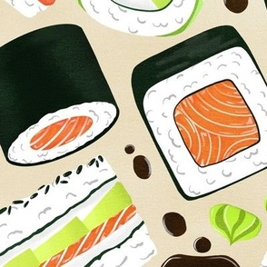 Scrumptious Sushi - Large Scale + Cream