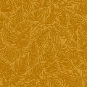 Palm Leaves Gold - Medium