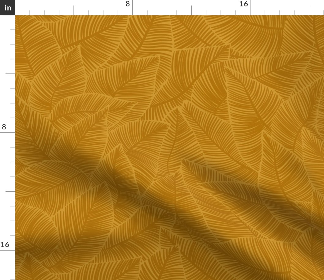 Palm Leaves Gold - Medium