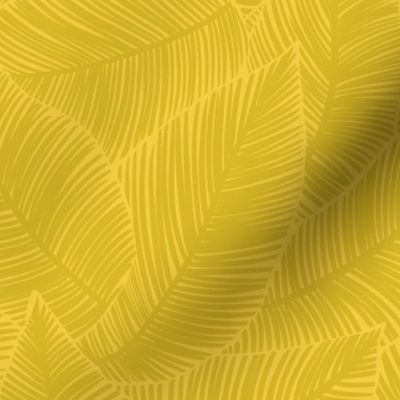 Palm Leaves Citrine Yellow - Medium