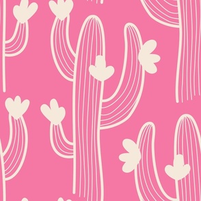 2623 E Large - Blooming cactus, pink, jumbo