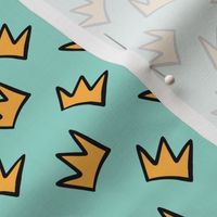 Crowns on Teal