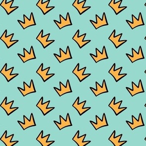 Crowns on Teal