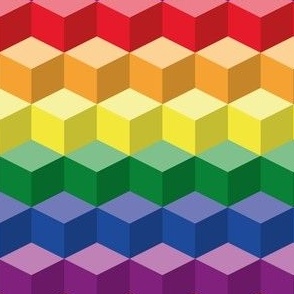 Pride 2023 Rainbow Cubes