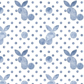 Rabbits polka dot