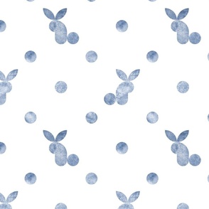 Rabbits polka dot