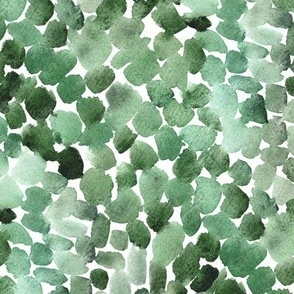 Shamrock green painted vibes - watercolor shapes - paint spots - abstract watercolour b091-2