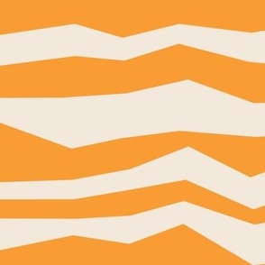 Wacky stripes / Large scale / Orange