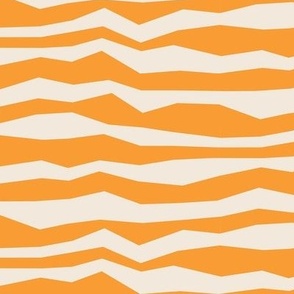 Wacky stripes / Medium scale / Orange