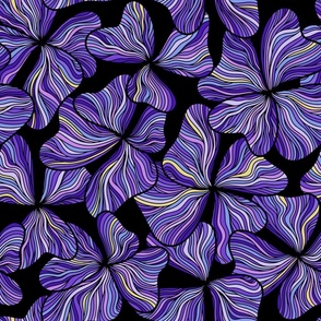 Large Purple Flower Petals