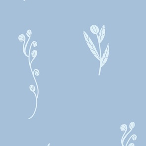 Blender with small flowers for my Floral Damask light blue on baby blue - large scale