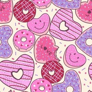 Valentine Heart Doughnuts