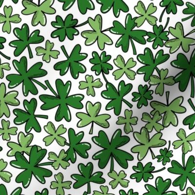 St. Patricks Day Shamrock Clover Design Fabric