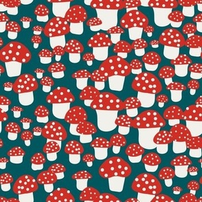 Scandi Shrooms in Red + Green