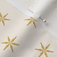 Gold Stars on Cream