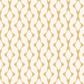 Gold Lattice on Cream