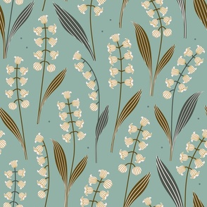 (L) Lily of the valley light teal