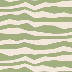 Wacky stripes / Medium scale / Green