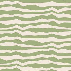 Wacky stripes / Small scale / Green