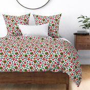 Seamless floral pattern-200. Forest berries, strawberries, raspberries, blueberries.