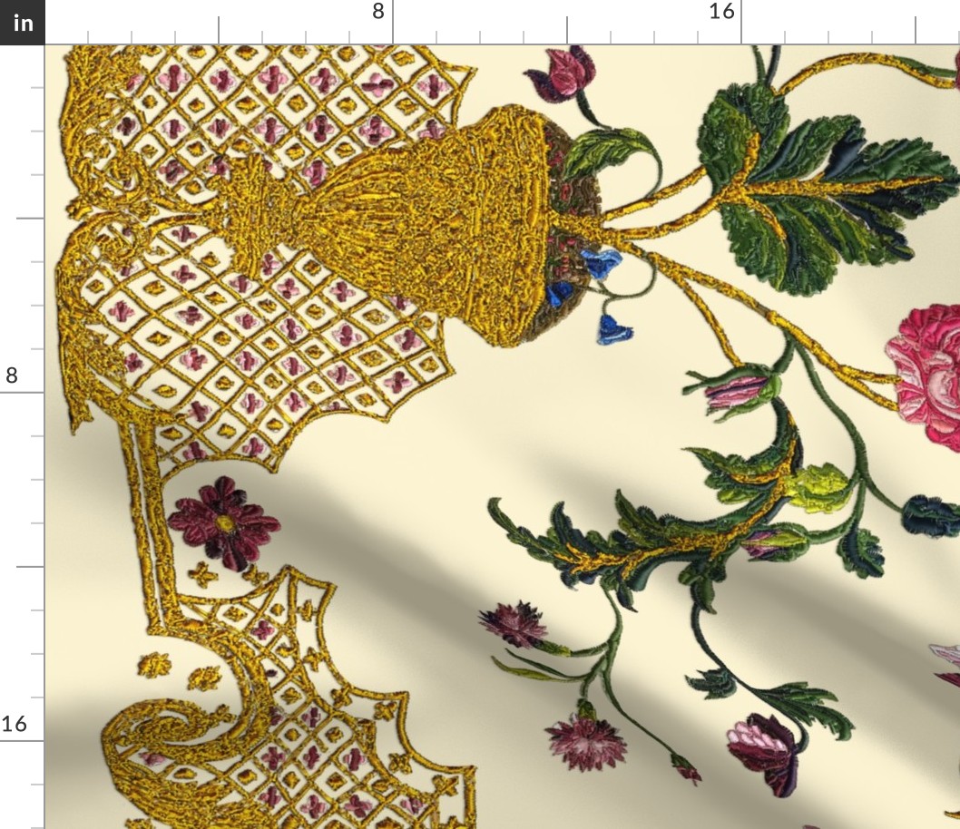 Rococo skirt embroideries, c. 1740-1745 