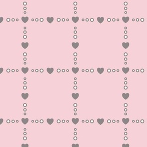 Heart Windowpane | Pink (Vintage Valentine Collection)