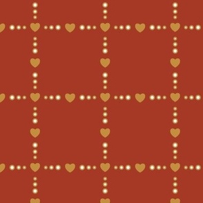 Heart Windowpane | Rust (Vintage Valentine Collection)