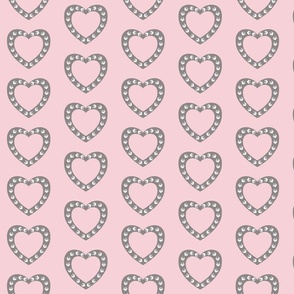 Heart Wreath | Pink  - Vintage valentine coordinate