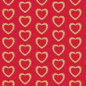Heart Wreath | Red  - Vintage valentine coordinate