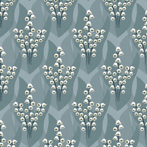 Lily of the valley - Teal - Medium