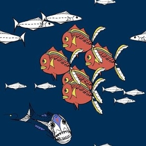 Fun With Fish - Deep Blue Ocean.