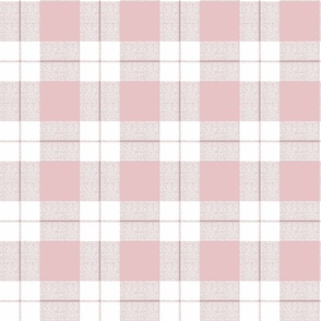 Modern check inBaby pink - small scale 