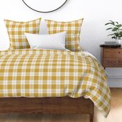 Modern check in Mustard yellow -  Small scale