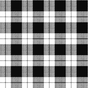 Modern check Black on white - Small scale 