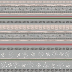 Ski Animals Collection Stripes - Julie Prescesky 