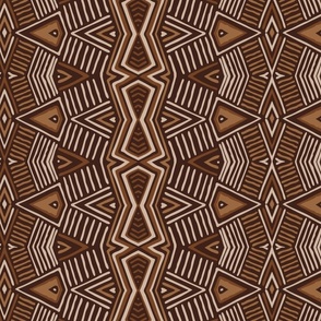 African Tribal Shield Earth Tones - Design 14197022