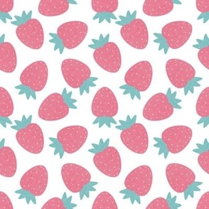 medium scale pink strawberries