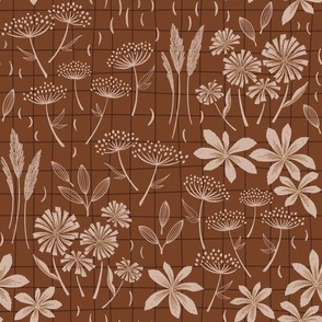 Mountain Flowers in Earth Tones