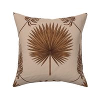 Earth Tone palm leaves large scale