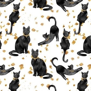 Luxury Kitty Cat | Cats & Glitter | Gold & Black