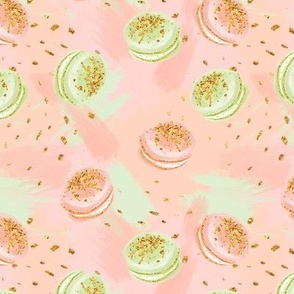 Macaron Delights | Macarons & Glitter | Pink, Green & Mint