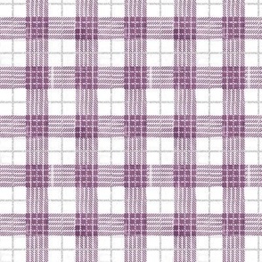 Purple Plaid Print | Picnic Rug & Checkered Design | Purple & White