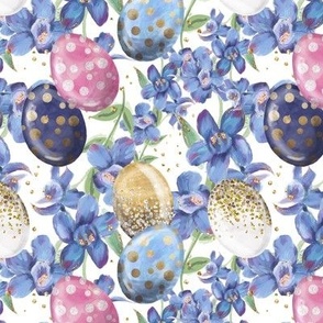 Floral Easter wonderland  / Easter eggs and flowers