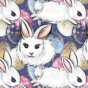 Easter Wonderland Rabbit & Eggs