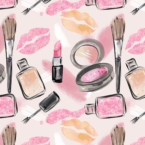 Makeup Pamper Diva | lipstick, lips, nail polish | neutral pink