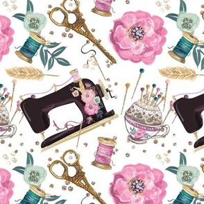 whimsical Couture | Sewing machine & tools