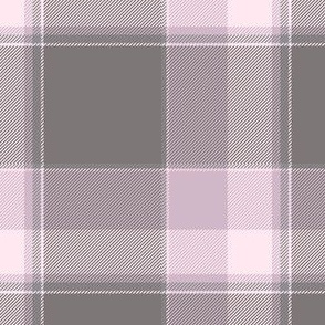 Plaid in pink and gray