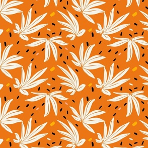 orange leaves 