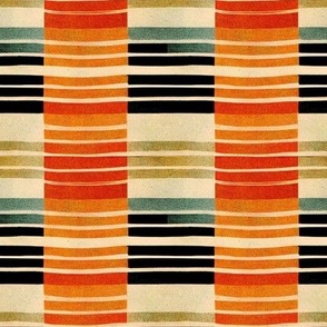 orange and indigo horizontal stripes